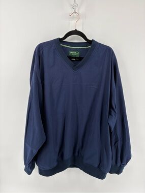 TALL Eddie Bauer Golf Navy V-Neck Men’s Sweater